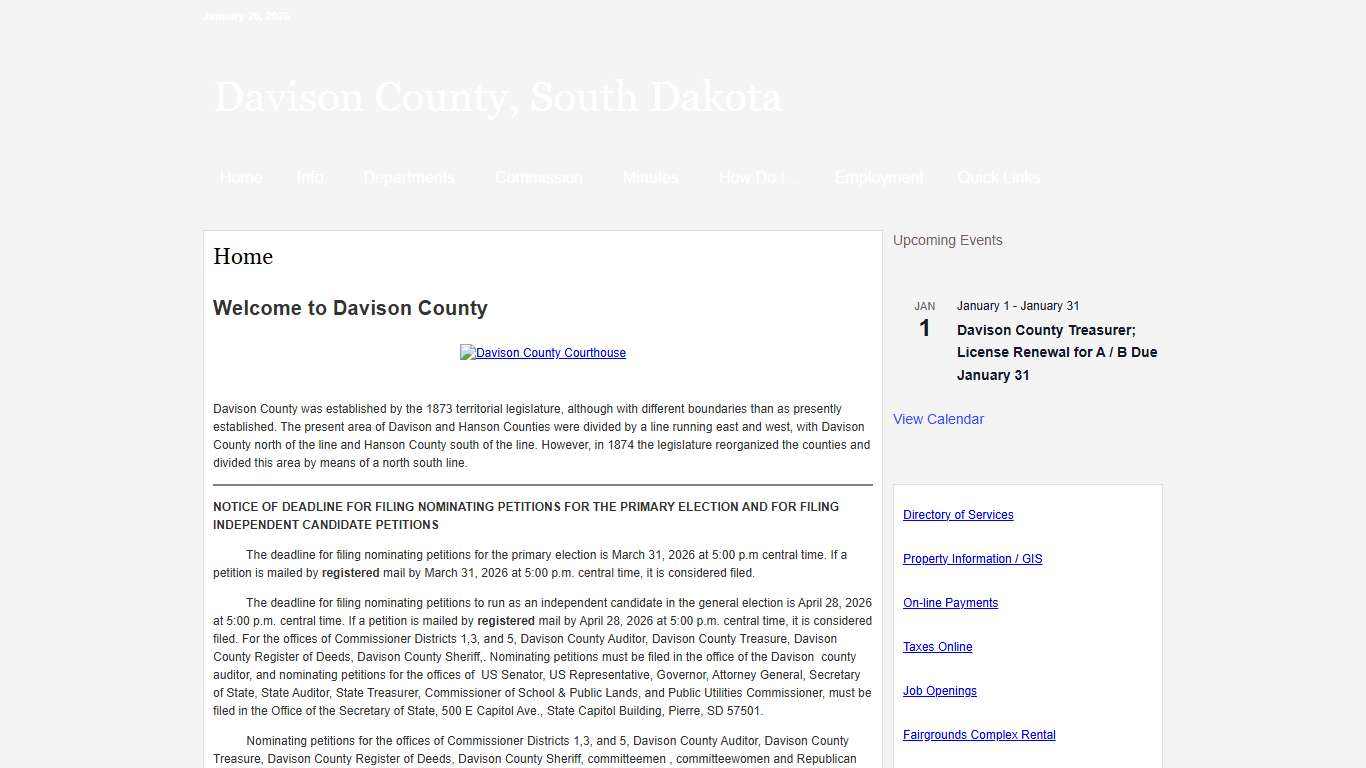 Davison County, South Dakota